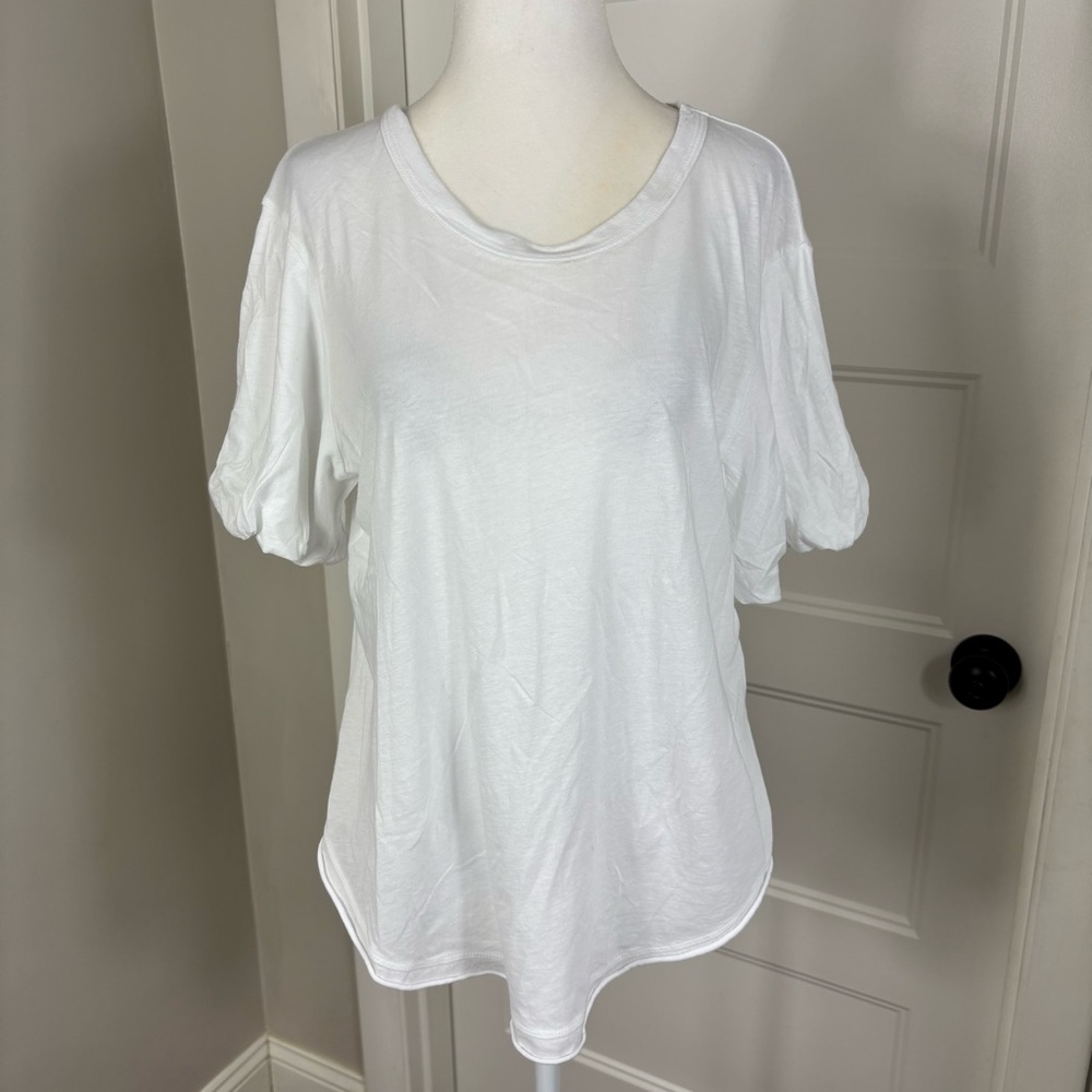 Wilt White Puff Sleeve Blouse Size S